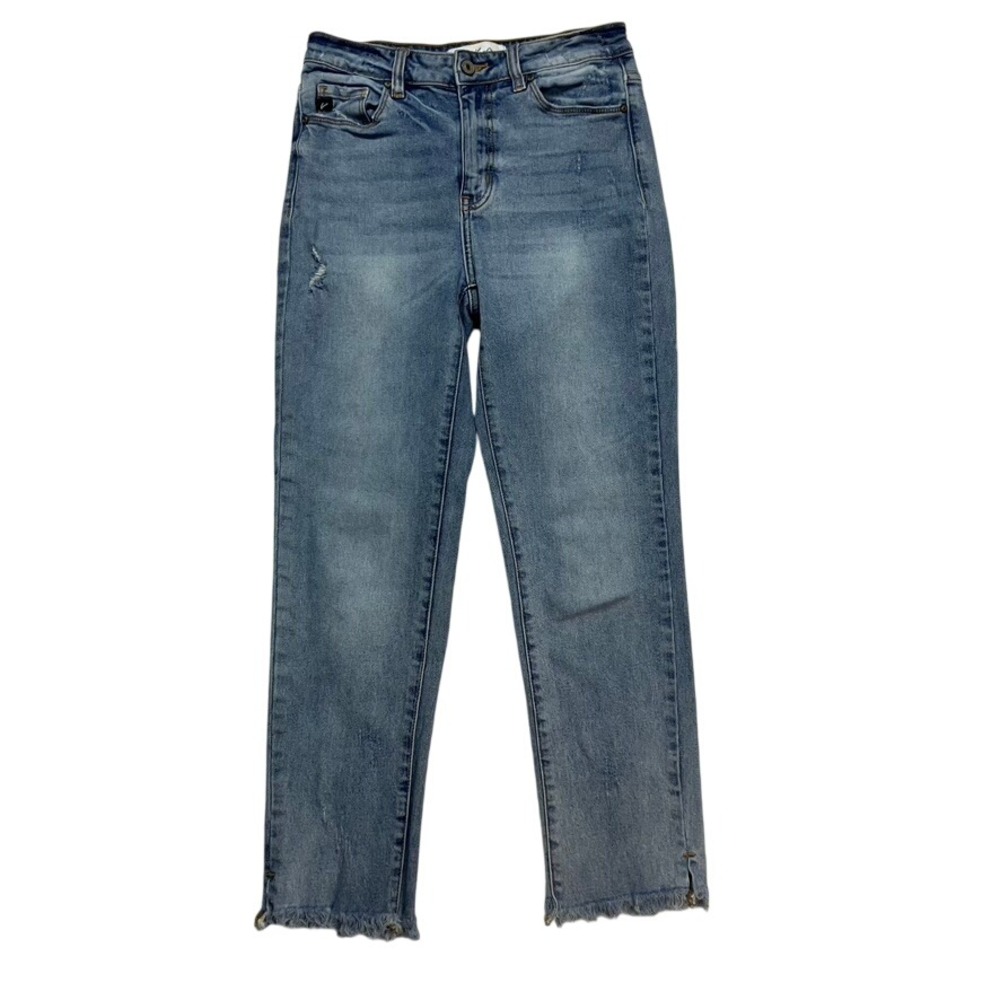 Kancan KC8410L Jeans Women's Size 5 26 High Rise Distressed Frayed Hem